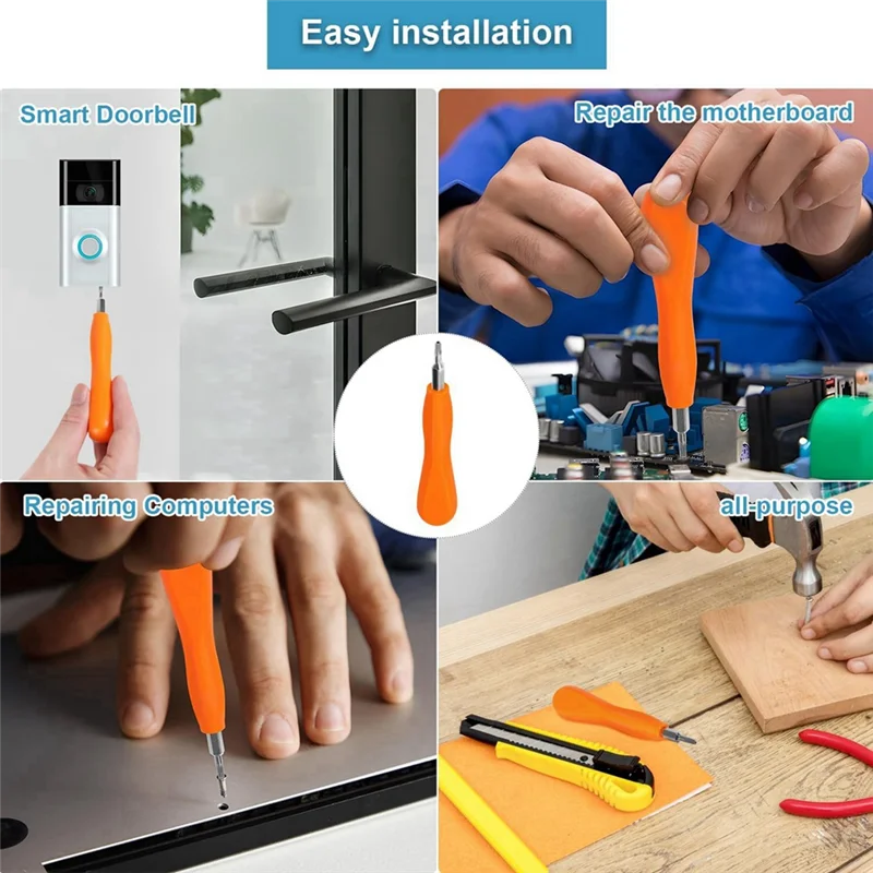 Upgraded Screwdriver Changer For Wifi Password Reset And Battery Replacement, Suitable For Video Doorbell Replacement-A79G