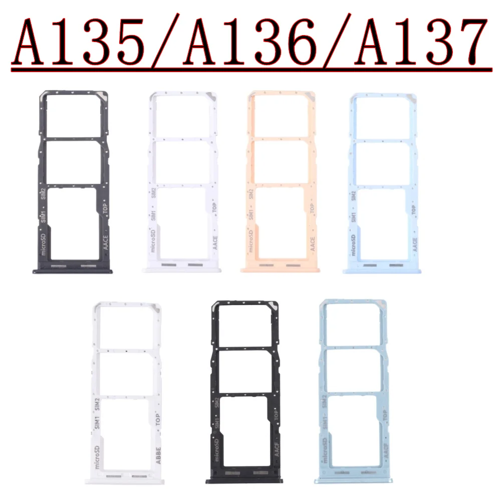 Suporte para leitor de cartão sim, bandeja com chip duplo, adaptador de slot para samsung galaxy a13 5g a136b a135f a135u a137f a137u