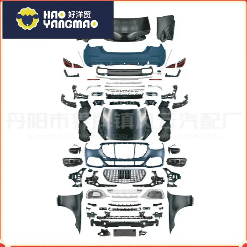 Applicable08 09 10 11 12 13 Mercedes-Benz S-Class W221 Old to New W223 Maybach Front and Rear Bumper Body Kit
