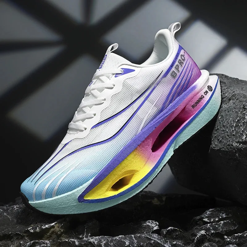 

2026 New Men'S Sneakers Thick Bottom Cushioning Running Shoes Athletic Training Carbon Plate Jogging Shoes Men'S Tennis Shoes