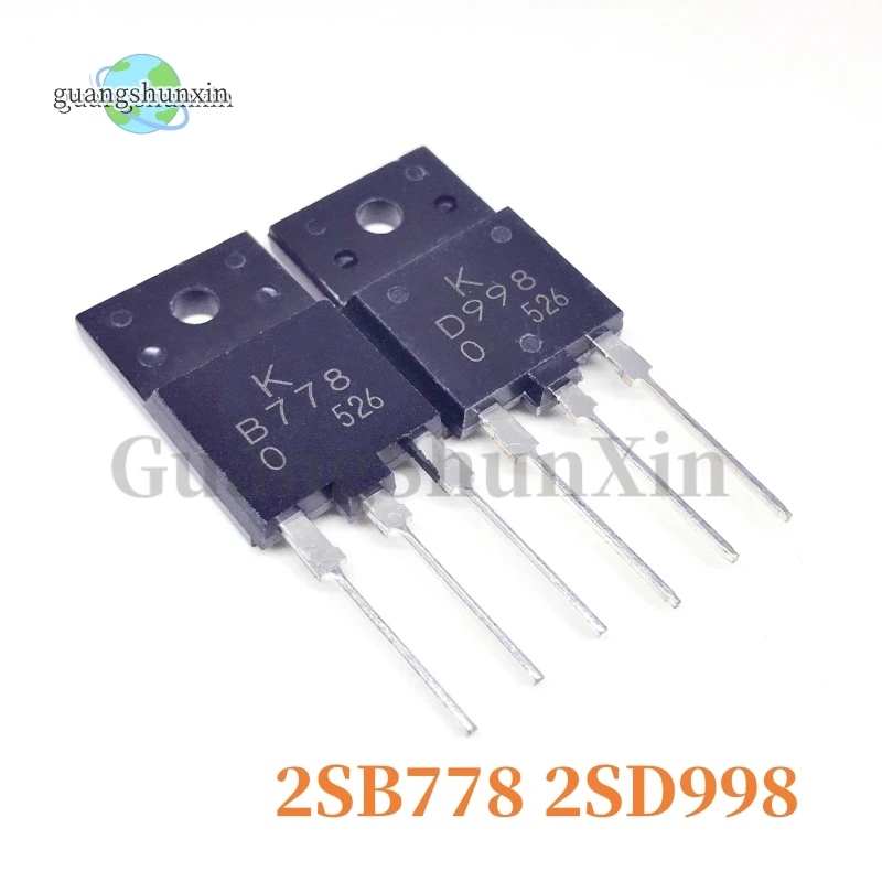 10 unids/lote B778 D998 5PCS * 2SB778 5PCS * 2SD998 TO-3P acústico el tubo nuevo original