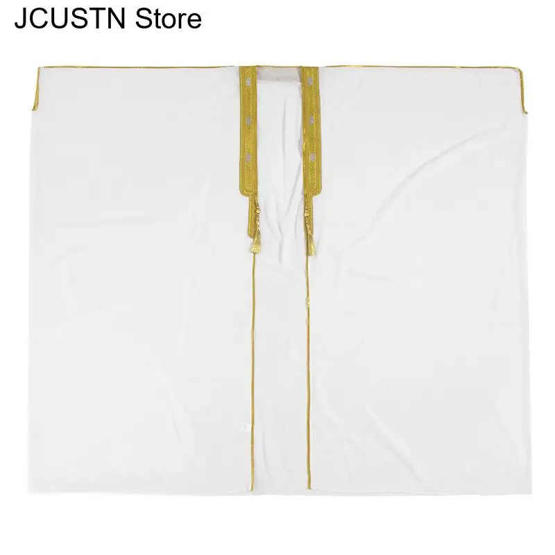 Eid Muslim Men Jubba Thobe Mens Cardigan Robe Bigsize Long Dress Islamic Ramadan Kimono Saudi Arabic Musulman Caftan Dubai