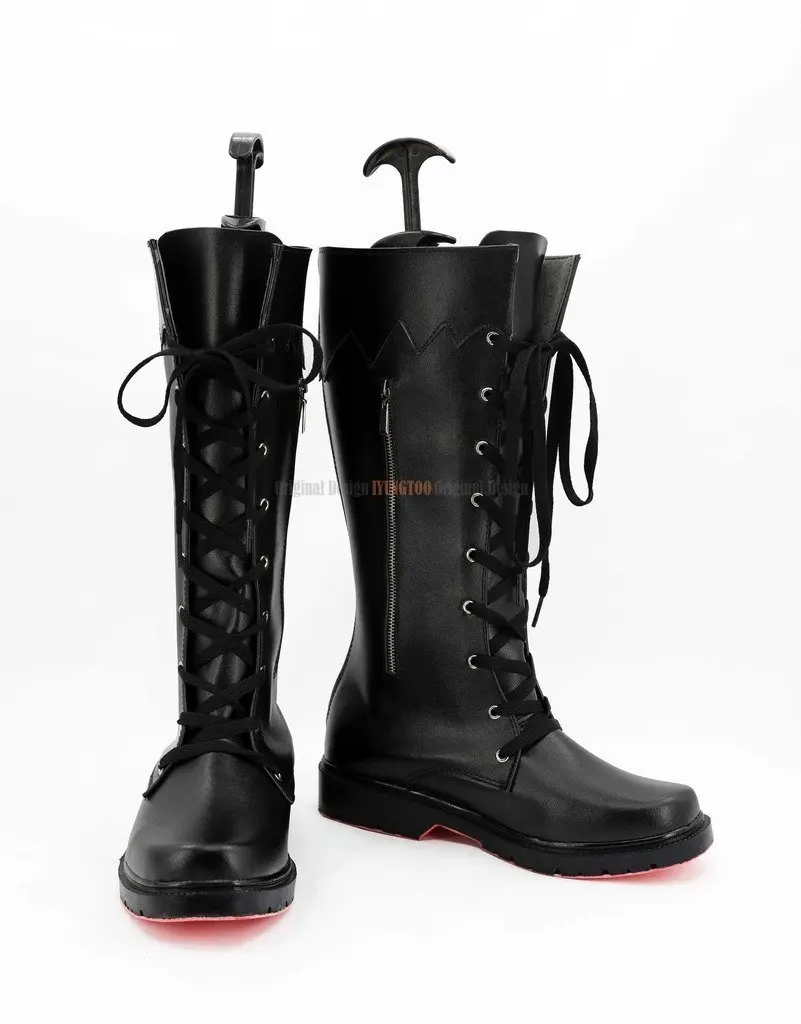 Noctis Lucis Caelum Shoes Cosplay Final Fantasy XV Noctis Lucis Caelum Cosplay Boots Black Shoes Custom Made Any Size