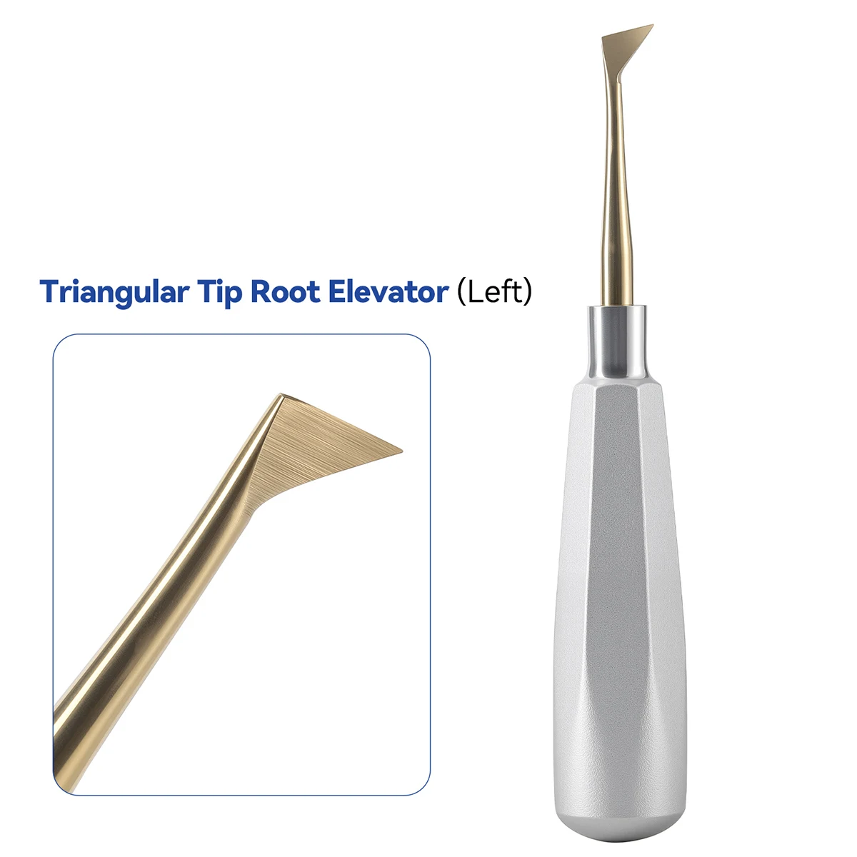 1Pc AZDENT Dental Aufzug Edelstahl Zahnarzt Chirurgische Instrument Zahn Extraktion Gerade Dreieckige Zähne Aufzug – Detail 10