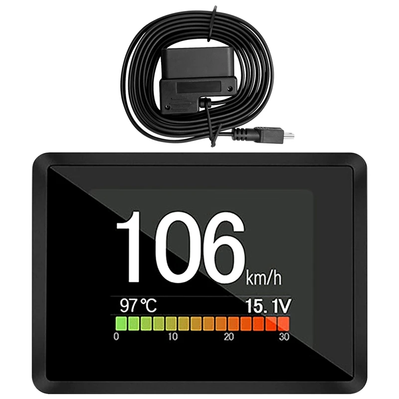 For Car A203 OBD2 On-Board Computer Car Digital Computer Trip Display Speed Fuel Consumption Gauge OBD2 Scanner