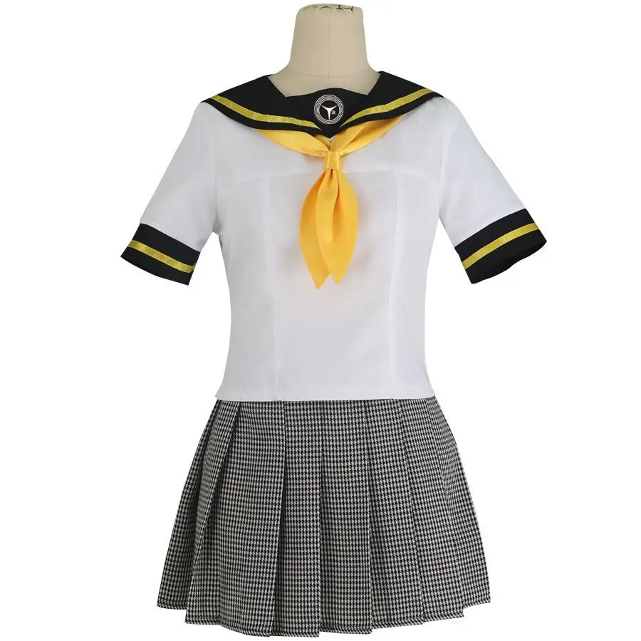 Anime P Chie Satonaka Cosplay Costume 4 Women Coat Skirts Shirt Tie Halloween Party Outifits Custom Size