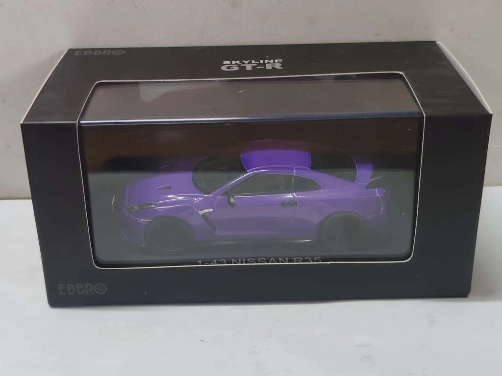 

Diecast 1:43 Scale NISSAN GT-R35 Purple 2007 Alloy Car Model Collectible Toy Gift Souvenir Display Ornament