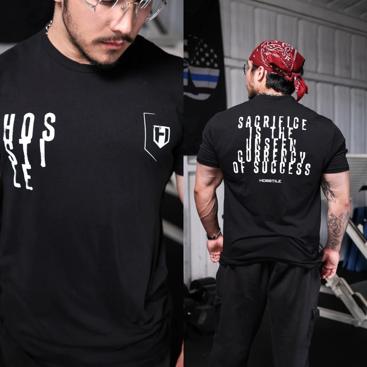 2026 Success Tee - Hosstile GYM Graphic Cotton Tee Printing High-end Luxury Unisex Style Both of Men and Women