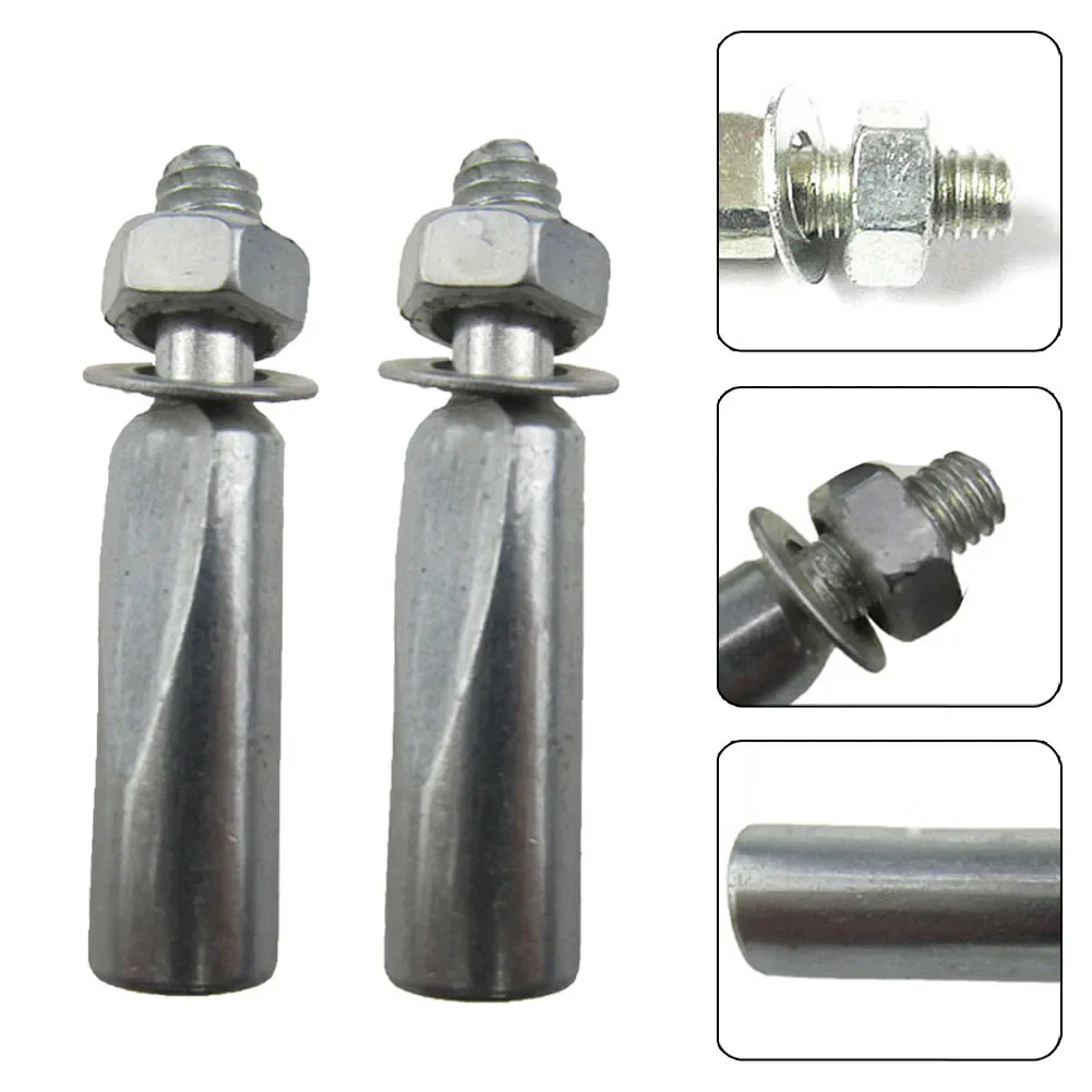 2pcs 8.5/9.0mm Bicycle Crank Wedges Bottom Bracket Wedge Short Steel Chain Plate Pins With Nuts And Washers Bikes Accessories