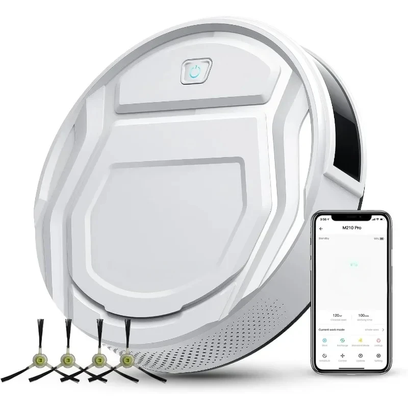 

Pro Robot Vacuum Cleaner, Powerful Suction Runtime Self-Charging Electric Sweeper Cleaning Appliances