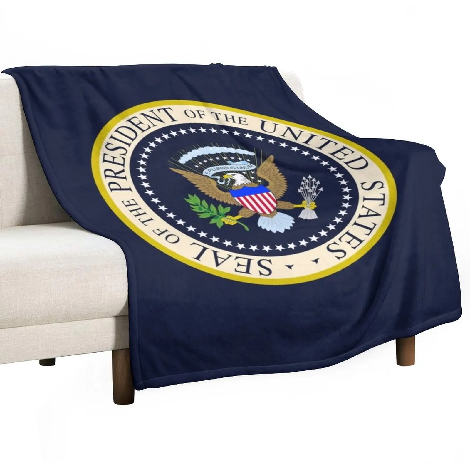 

Seal of the President of the United States Throw Blanket Summer Blanket bed plaid valentine gift ideas Flannels Blanket