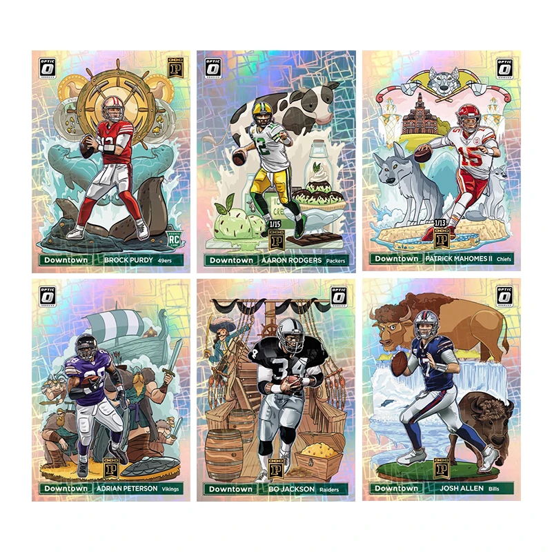 Panini Rugby Star carte bricolage Brett Favre Barry Sanders Josh Allen Justin Herbert Patrick Mahomes Collection carte jouets cadeau