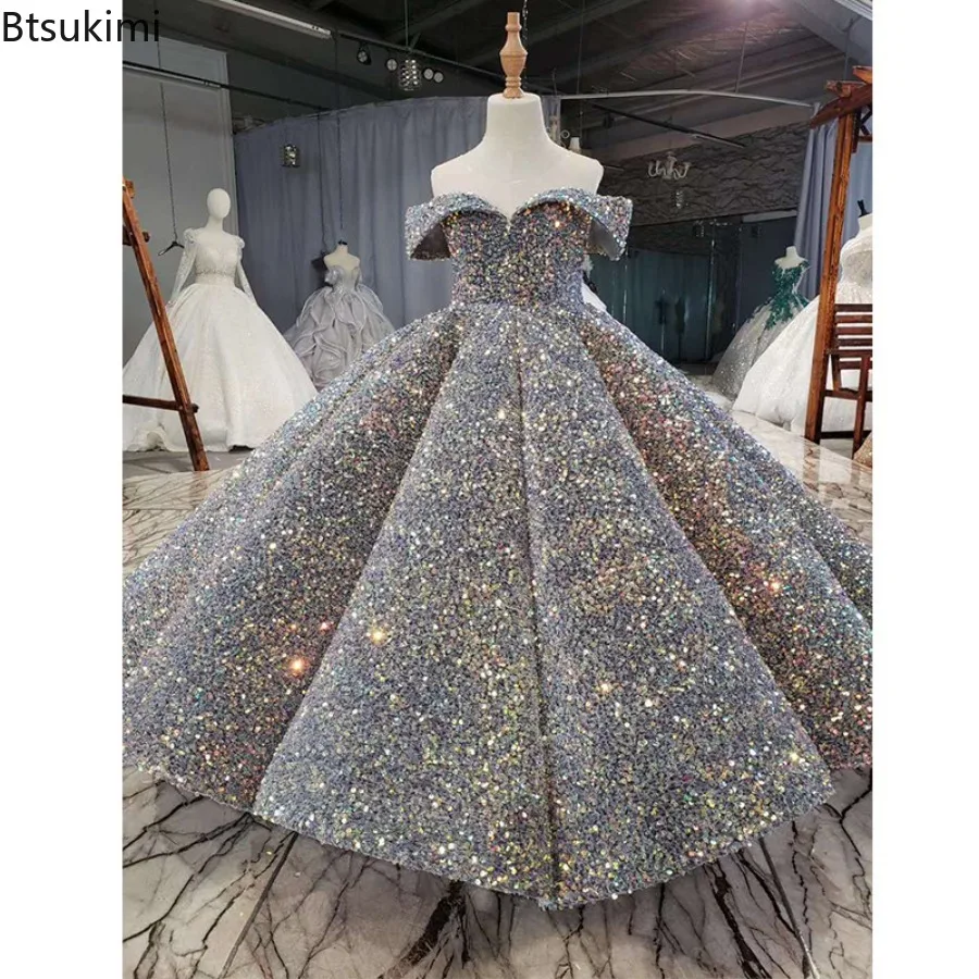 Children's Fashion Show Princess Dress Puffy Tulle Birthday Flower Girl Stylish Host Piano Performance Dress Children's Dresses