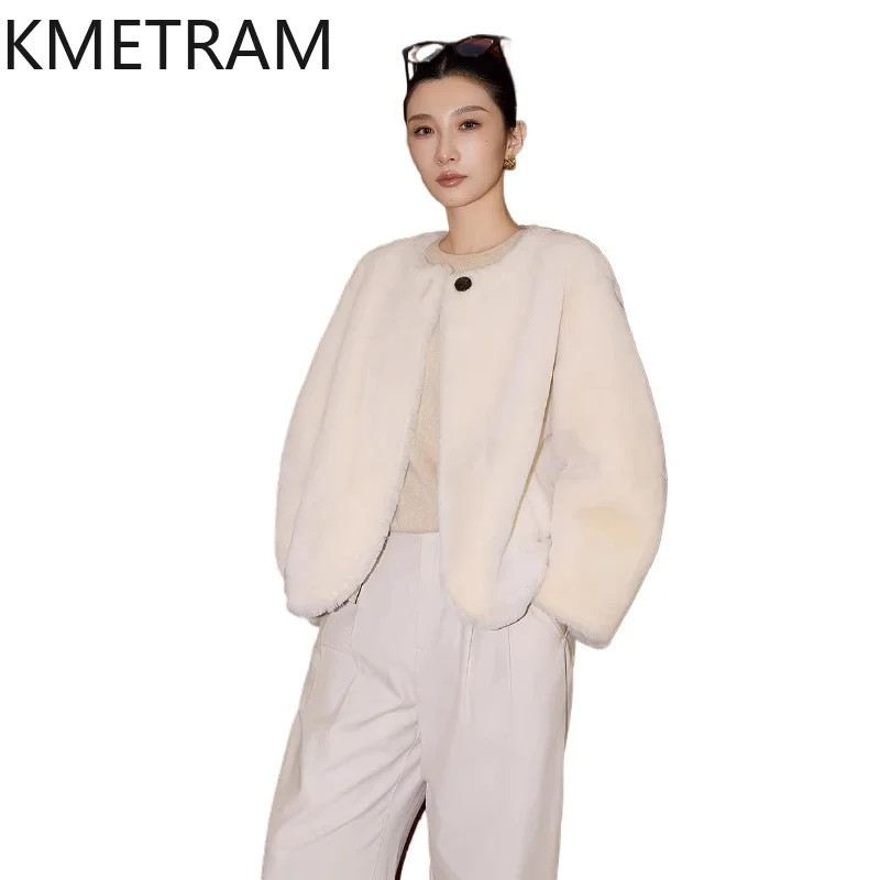 

Natural Merino Wool Sheepskin Double Faced Fur Jacket Women Fashion Short Real Fur Coat Winter Woman Clothing 2025 шуба женская