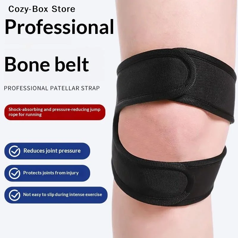 [ZY]1Pcs Knee Patellar Tendon Knee Support Strape Brace Adjustable Shock Absorption Compression Knee Pad Sleeve for Basketball