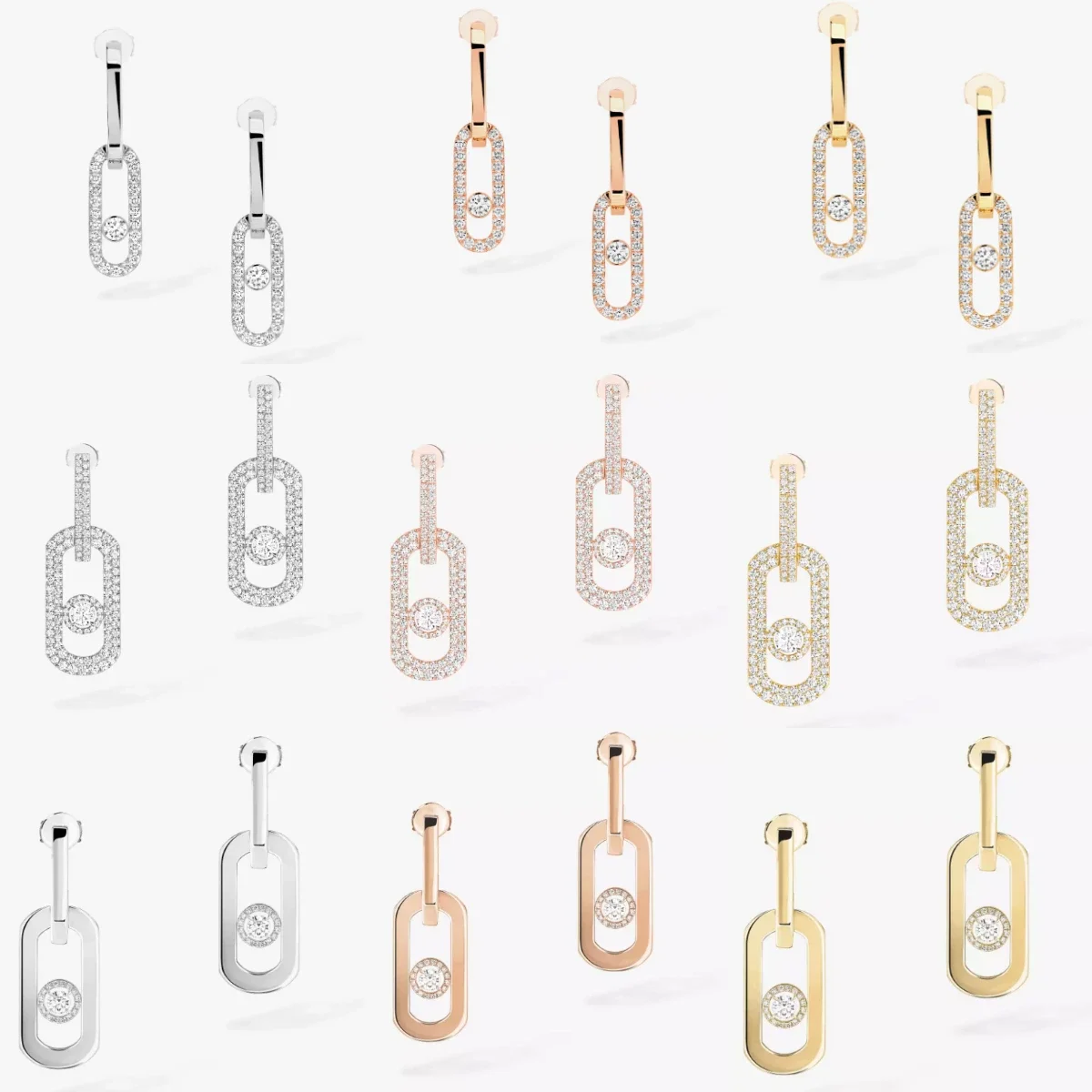 

MXK 2025 Classic Fashion Pendant MOVE Series 925 Silver Women's Earrings, Bright and Beautiful, Suitable for Wearing