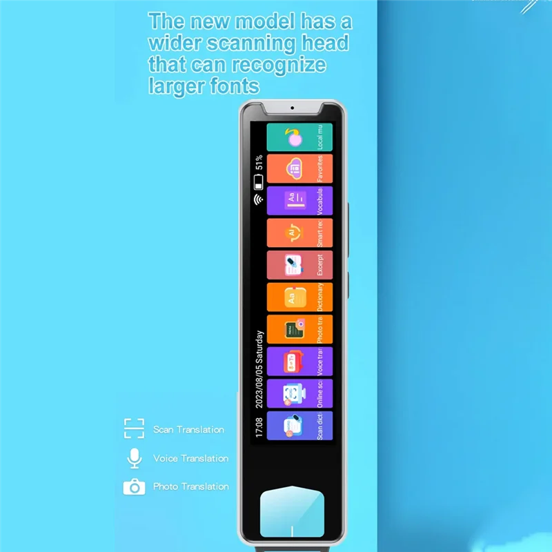 

ABAC-сканер, ручка-перевод, автономный умный языковой голосовой переводчик, 134 языка, интеллектуальный переводчик, ручка, прочный Bl