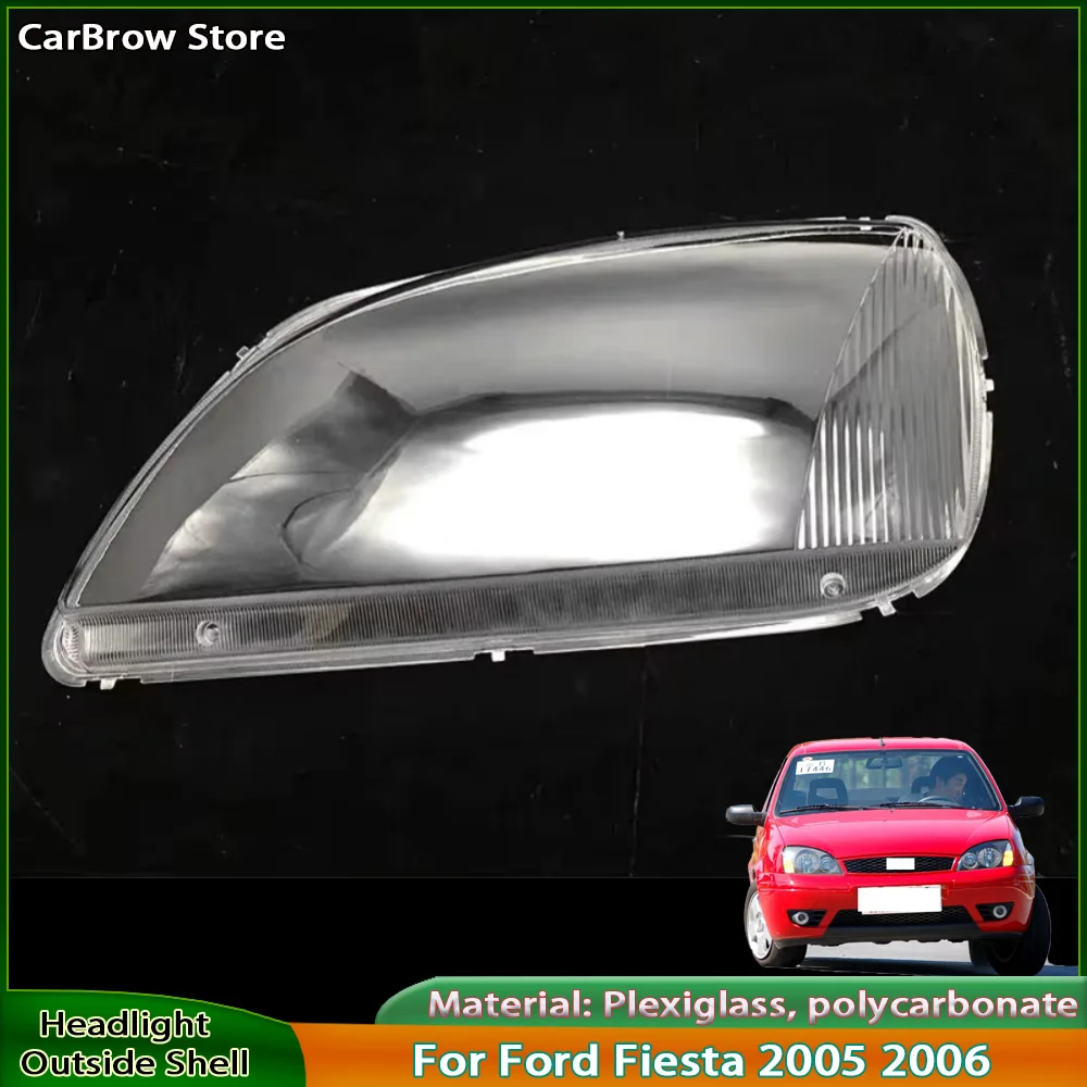 

Для Ford Fiesta 2005 2006, крышка фары, прозрачный корпус фары, линза из плексигласа, автозапчасти