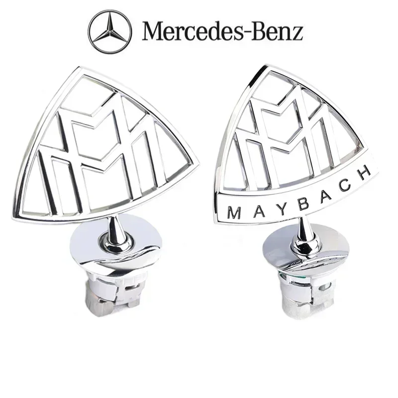 

1pcs Metal For Car Front Head Hood Mercedes Benz Maybach S560 S600 S650 S680 GLS600 GLS S Class Badge Emblem Logo Accessories