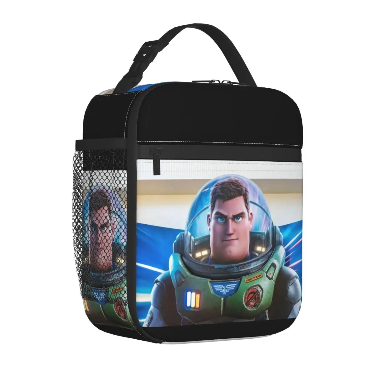 Zipper Closure Students Disney Toy Story Buzz Lightyear Lunch Food Box Thickened Handheld Buzz Lightyear For Outdoor Lunch Bag