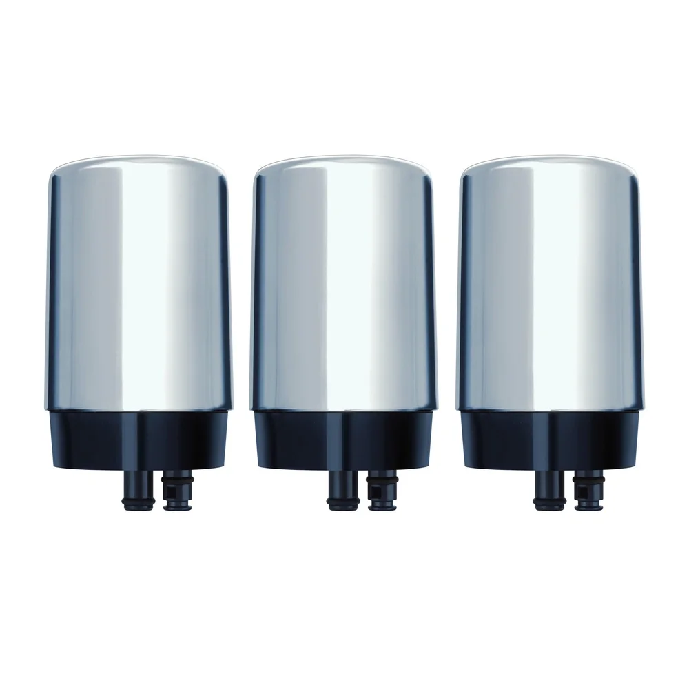 فلتر بديل لتركيب الصنبور 99% لتقليل الرصاص خالي من مادة BPA من الكروم 3 عدد مؤشر التغيير السهل يناسب الصنابير القياسية