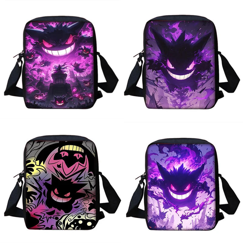 Boy Girls Cute Anime For Gengars Printed Shoulder Messenger Bag Child Casual Handbag Men Women Phone Bag Shopping Bag