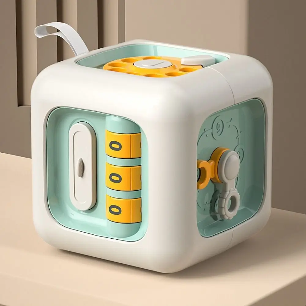 

6 IN 1 Montessori Educational Creative Practice Skills Sensory Busy Board Plastic Fine Motor Multipurpose Busy Cube