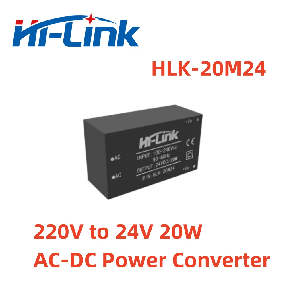 

Hi-Link 5 шт./лот AC DC от 220 В до 24 В 20 Вт понижающий источник питания