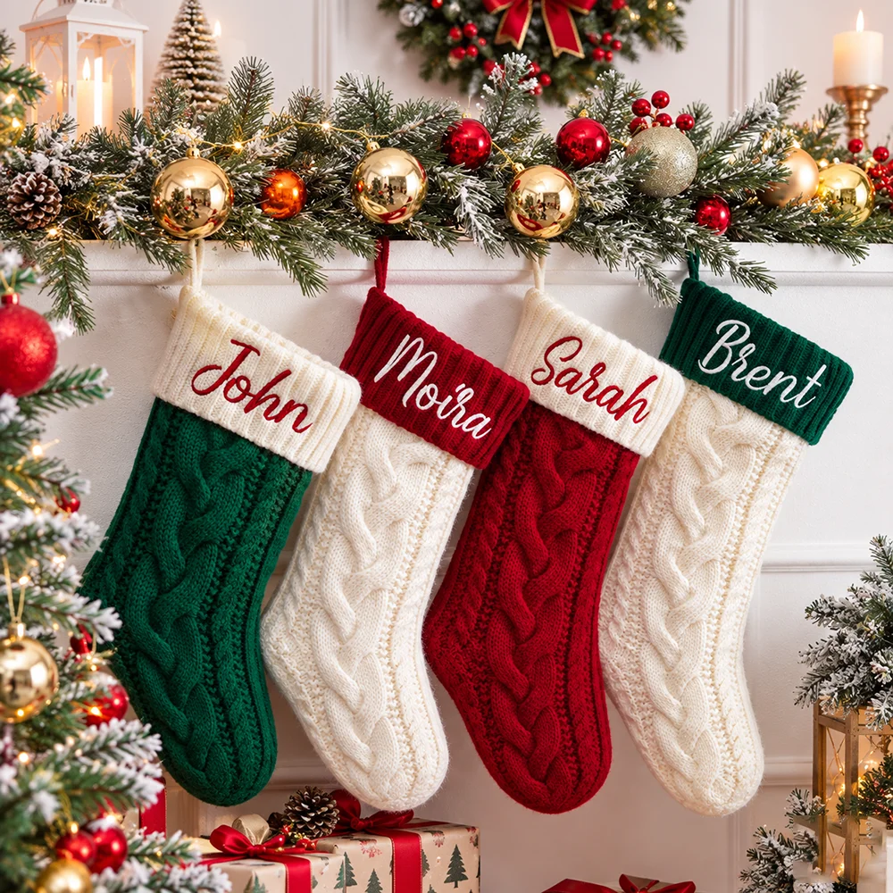 جوارب عيد الميلاد المخصصة، زين - مراجعة Luxury Xmas Bags وسعره