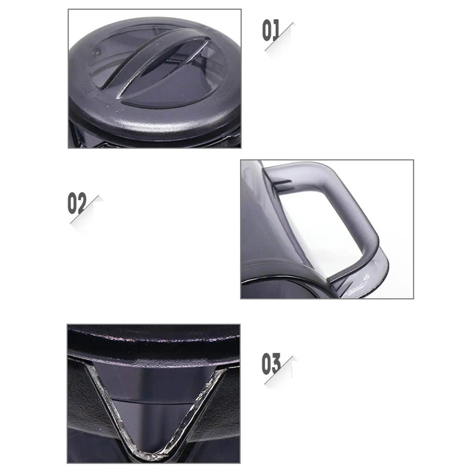 

Water Jug Pitcher with Lid Double Wall Shatterproof Drink Dispenser for Beverage Lemonade Juice Restaurants Refrigerator