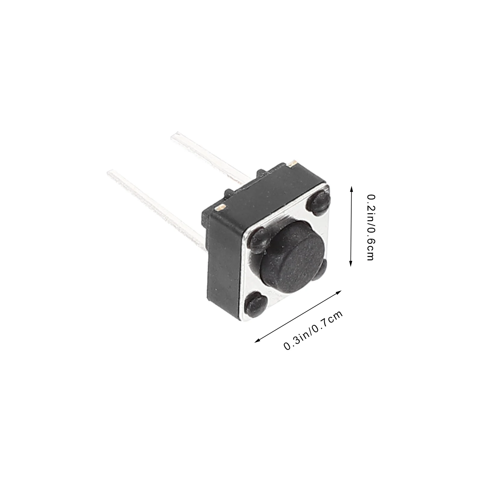 100 Pcs Micro Switch 6*6*43/5/7mm Two-pin Tact Momentary Tactile Push Button for Breadboard Vertical