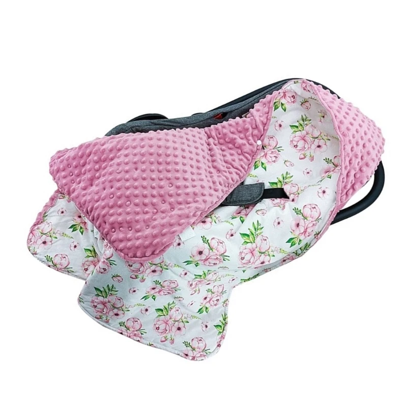 Warm & Comfortable Swaddles Car Seats & Pram Blanket Warm Winter Swaddles Multifunction Baby Carrying Blanket 90x90cm