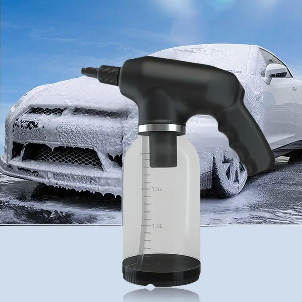 

2.0L Powerful Foam Generation Sprayer with 2000mAh Battery No Water Hose Needed Large Capacity Water Tank for Car Washing T3C6