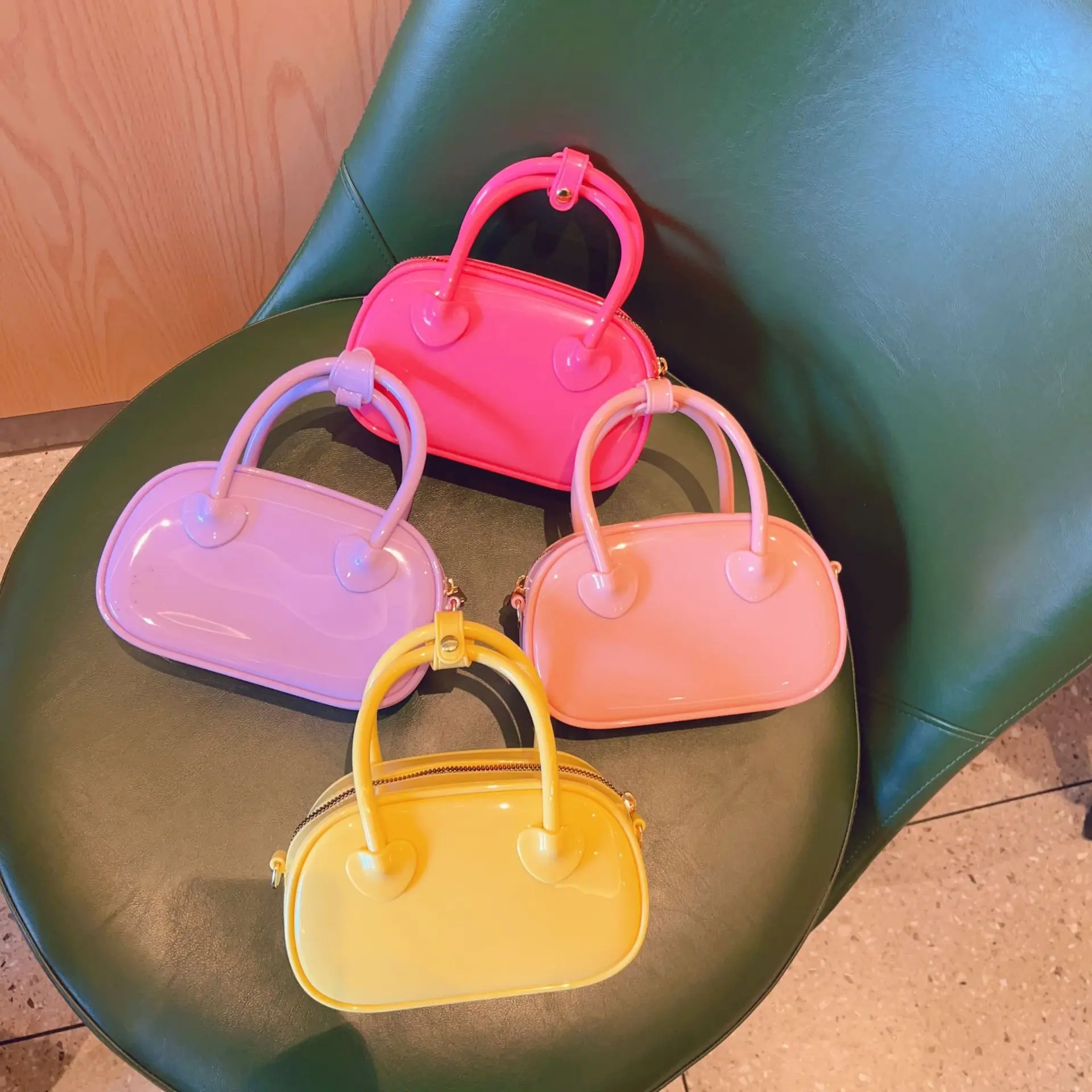 Trendy Jelly Shoulder Bags PVC Women Small Tote Handbags and Purses 2023 New Casual Ladies Messenger Travel Bag High Quality