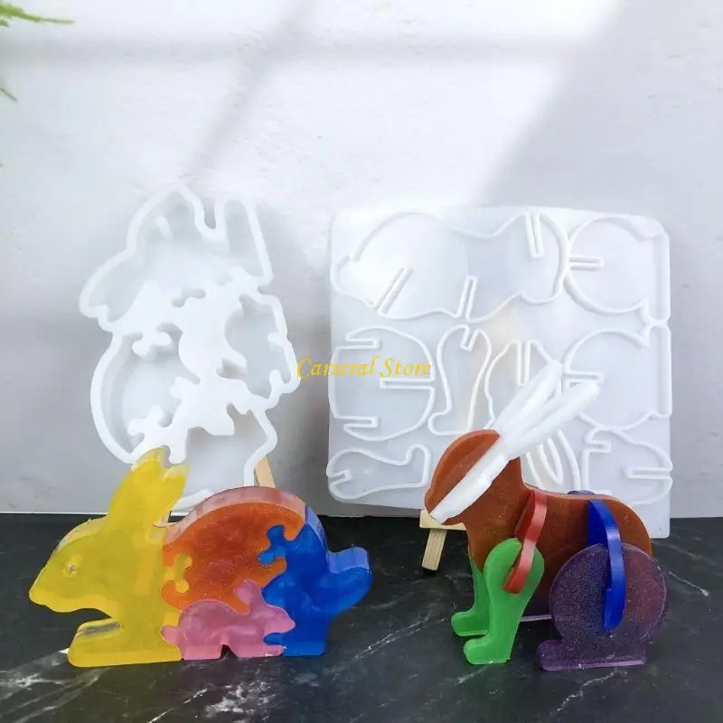 

M4YF Sturdy Silicone Mould for Customizable Rabbit Holders and Art Projects