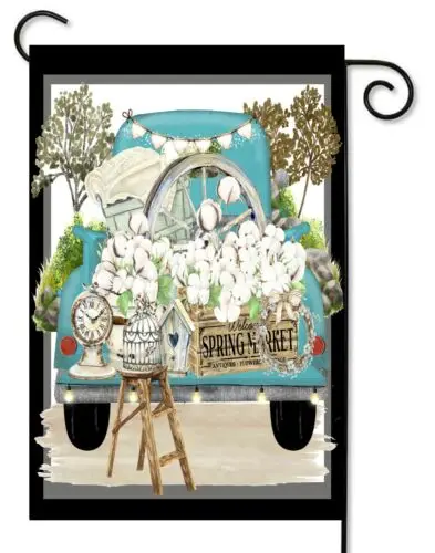 

Голубой грузовик, весенний рынок, Садовый флаг * Двусторонний ** высшее качество