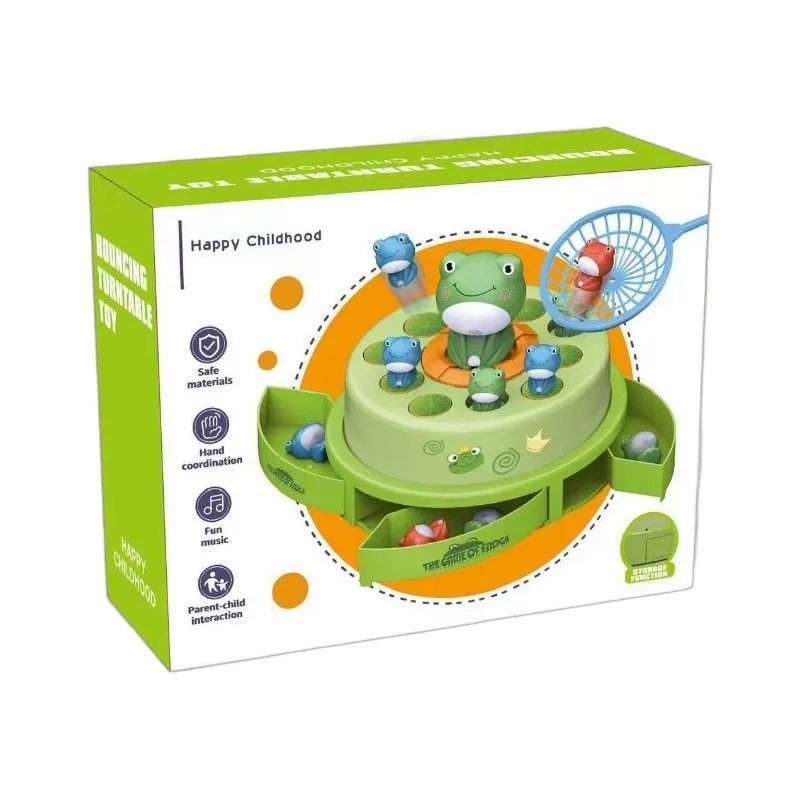

Диск катапульты-лягушки, детский электрический музыкальный проигрыватель, взаимодействие родителей и детей, рыболовная сеть, игрушка для ловли мяча
