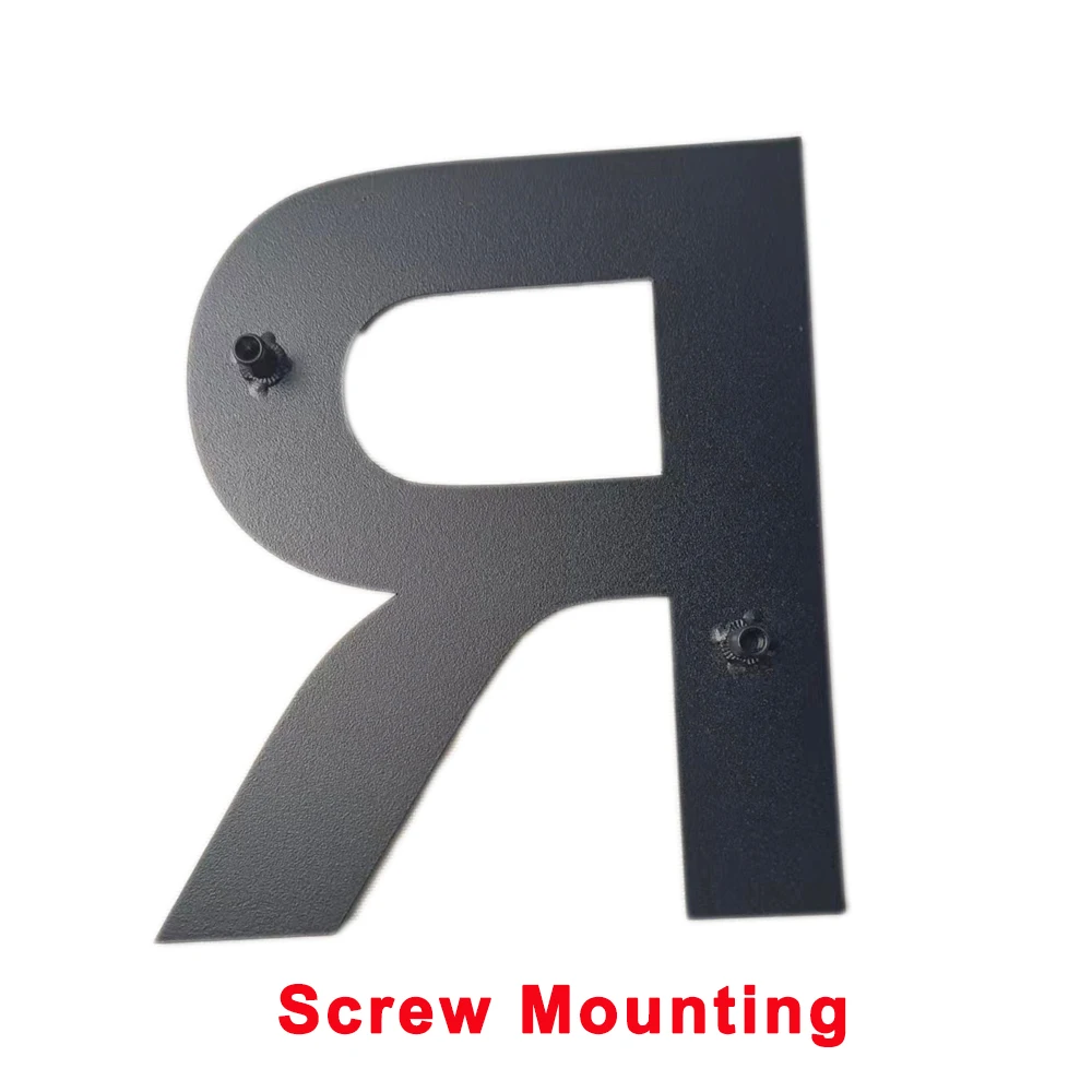 2mm Thickness Powder Coated Black Finish Laser Cutting Stainless Steel Nameplate Custom Made Available