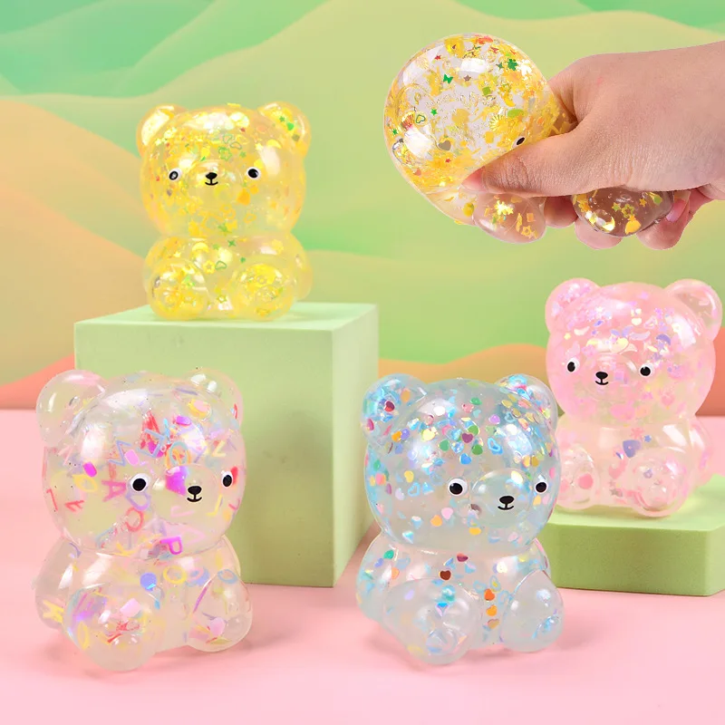 Kawaii Anti-pressione giocattoli di spremitura pettorali simpatici orsi di caramelle giocattoli di sollievo Anti-stimolazione per adulti giocattoli divertenti regali di compleanno per ragazza