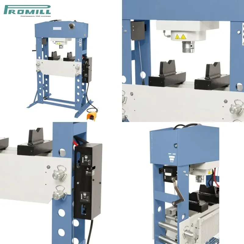 HCY PROMILL China Satisfaction Guarantee Customization Manual Hydraulic Press HP-100Q Heavy H-frame Steel Cylinder Motor