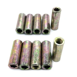 20Pcs/pack Metric Thread Bass Guitar Rod Nut Guitar Rod Guitar Buckle Adjust Connector 24BD