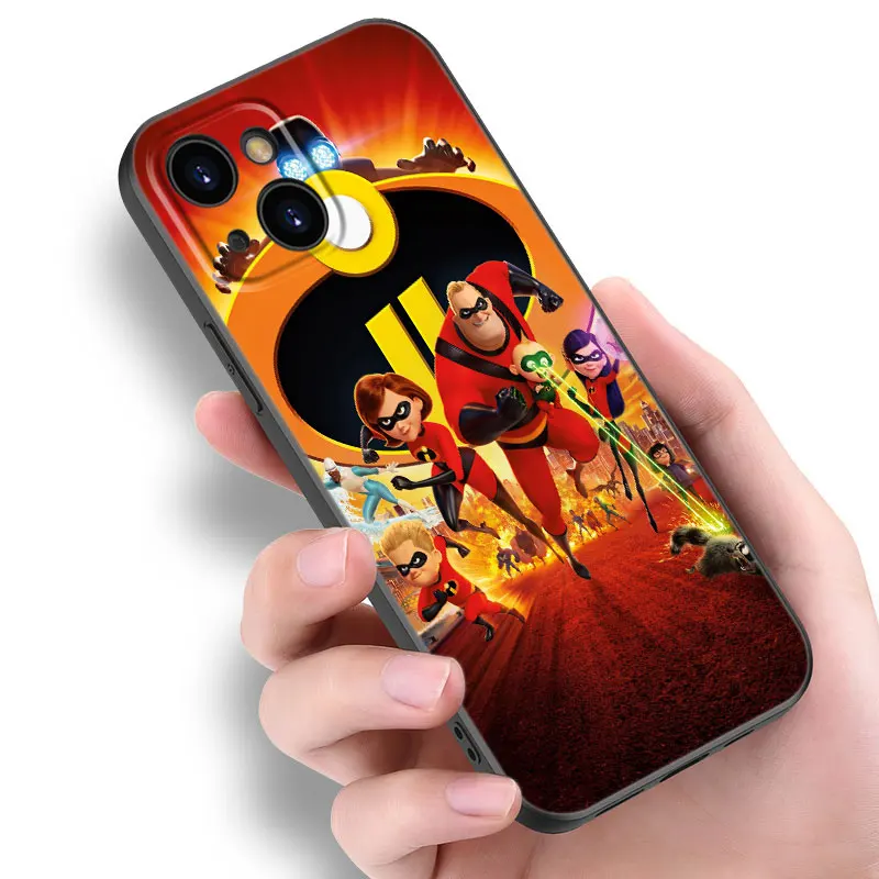 The Incredibles Phone Case For Apple iPhone 12 13 Mini 11 14 15 Pro Max 7 8 Plus X XR XS SE 2020 2022 Black Silicone Case