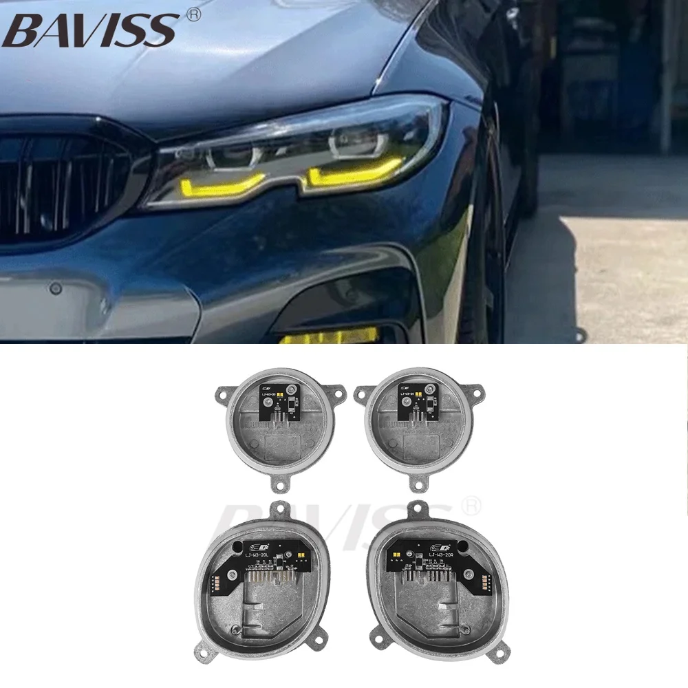 

Yellow Angel Eye DRL Module 63118496135 1420000424 RED LED Boards 8496136 For 2019-2022 BMW G20 G21 330i 330iX M340i M340iX LED