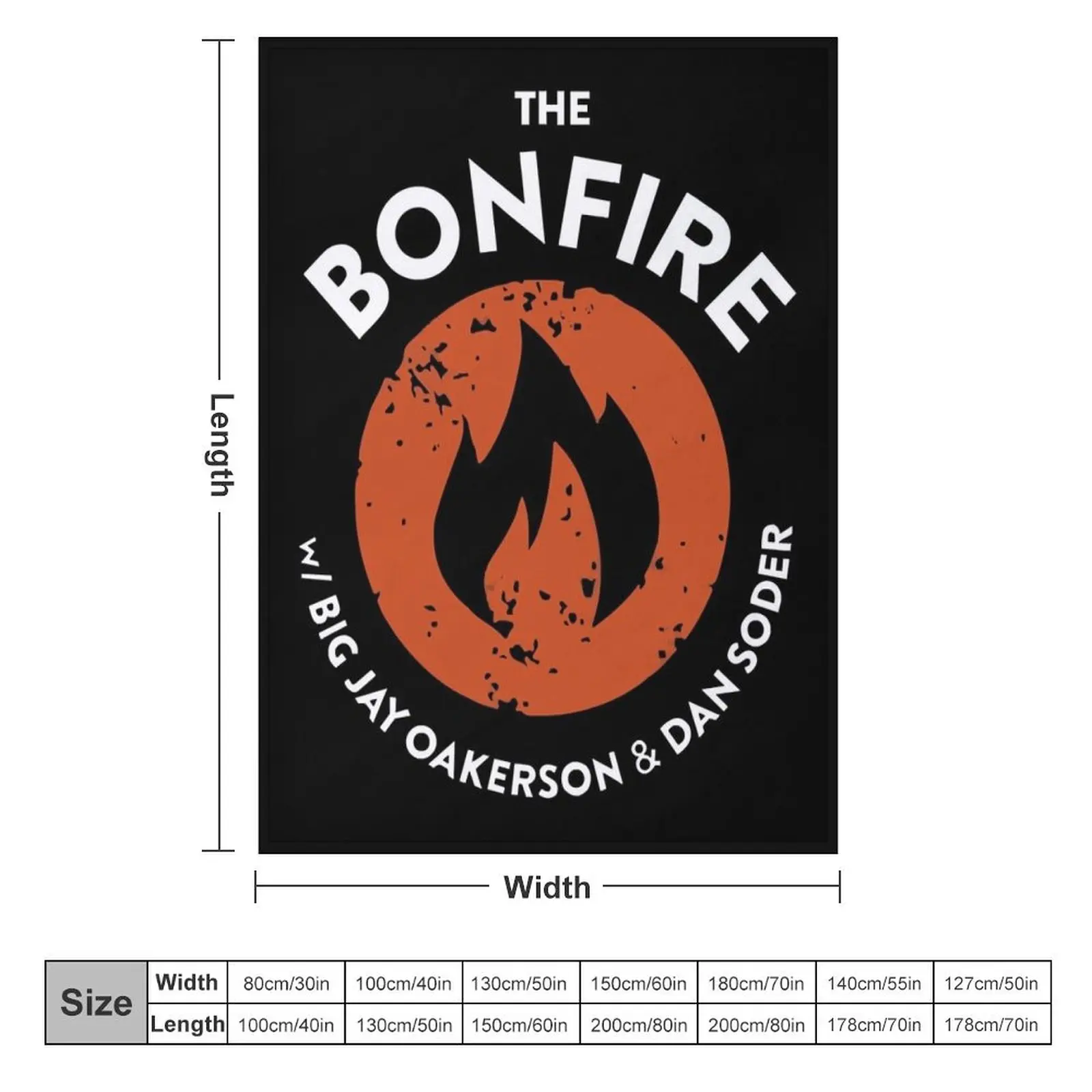 Bonfire For Fans Throw Blanket Sleeping Bag Soft Blankets