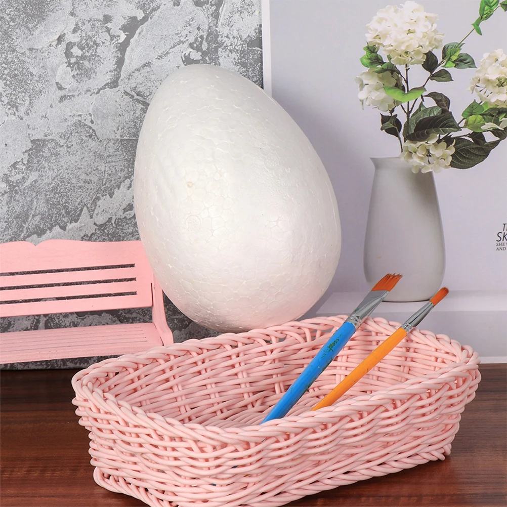 

20 Pcs Eggs Festival Ornament Crafts Blank White Easter Decor Diy Ornaments Painting Projects Kids Fun Art Supplies