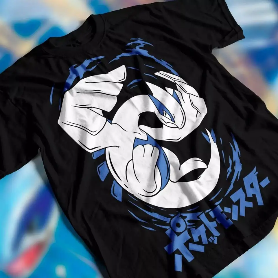 Lugia Tee Video Game T-shirt Japanese Anime