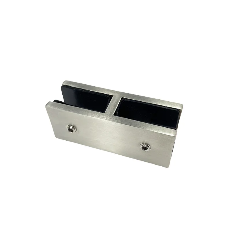 Marine Grade Railing Wall to Glass Clamp, Stainless Steel 316 Glass Bracket, Satin Finish Railing Glass Clamp Bracket for Fence