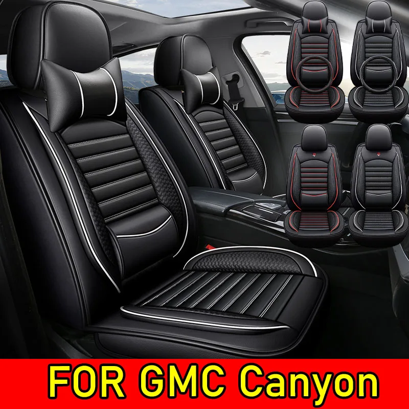 

FOR GMC Canyon Car seat covers are made of artificial leather for all 5 seats, which are waterproof, wear-resistant