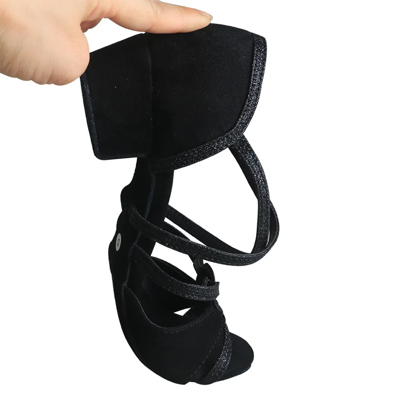 Chaussures de danse de salon professionnelles personnalisées pour femmes, chaussures de danse latine pour dames, talons de 3cm