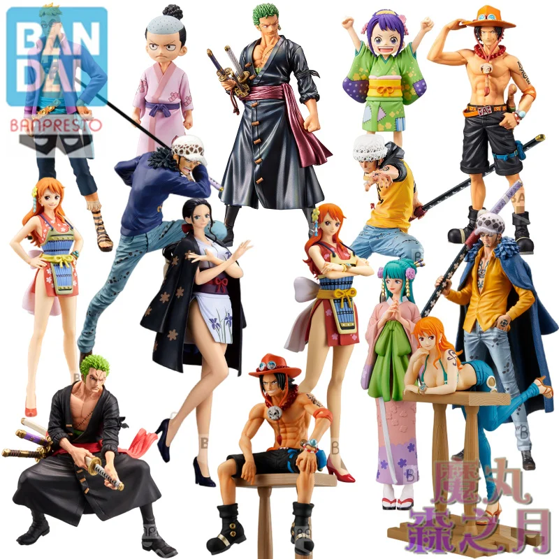 

Spot Direct Bandai Original One Piece Anime Model Banpresto Luffy Gear5 Zoro Ace And So On Action Figure Model Toys Gift